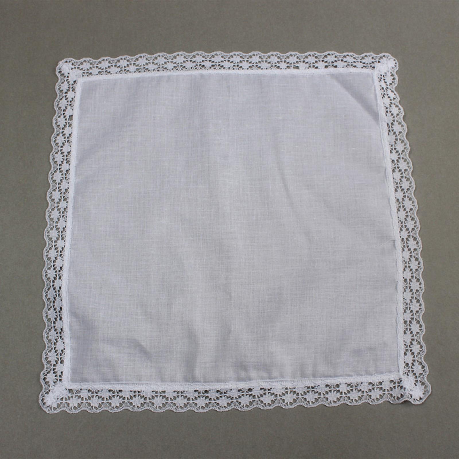 6x Czysto Białe Koronkowe Chus – Handkerchief Cotton Men recenzja i cena