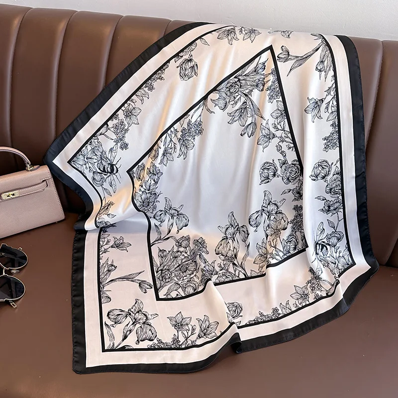 70*70cm luksusowy kwiatowy nad – Silk Neck Scarf recenzja i cena