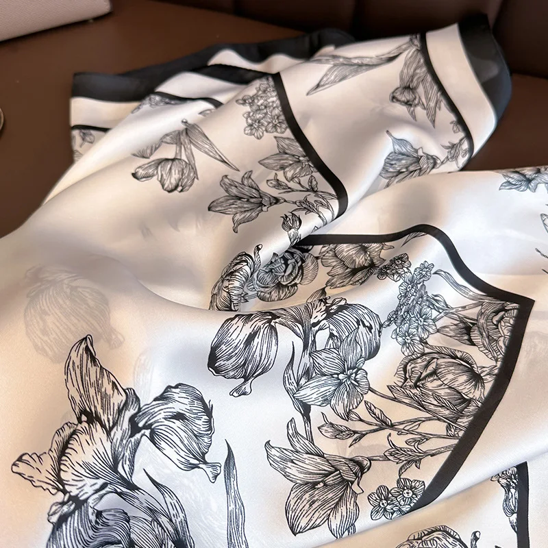 70*70cm luksusowy kwiatowy nad – Silk Neck Scarf recenzja i cena