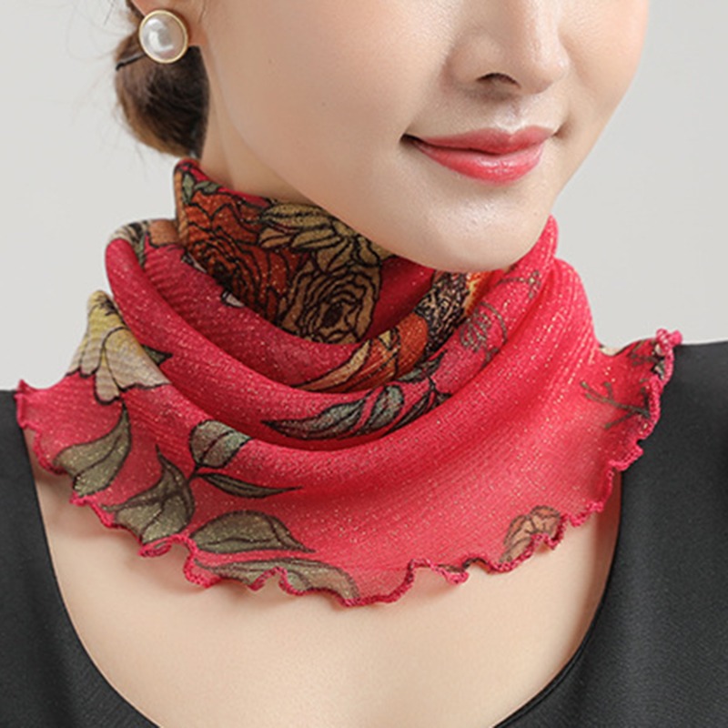 Wiosna lato szyfonowy szalik z – Ascot Neck Scarf recenzja i cena