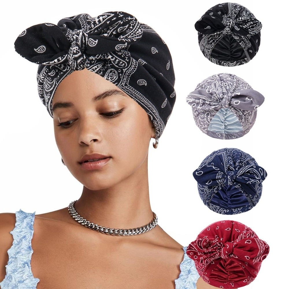 Satynowy turban z podszewką, w – Bow Tie Pre Tied recenzja i cena